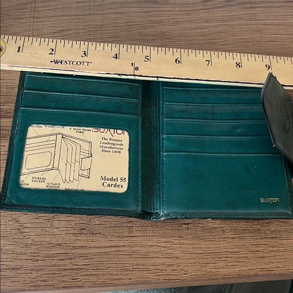 Buxton Leather Women’s Wallets green top grain cowhide - Picture 5 of 8